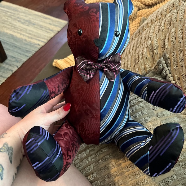 Memory Necktie Bear - Etsy