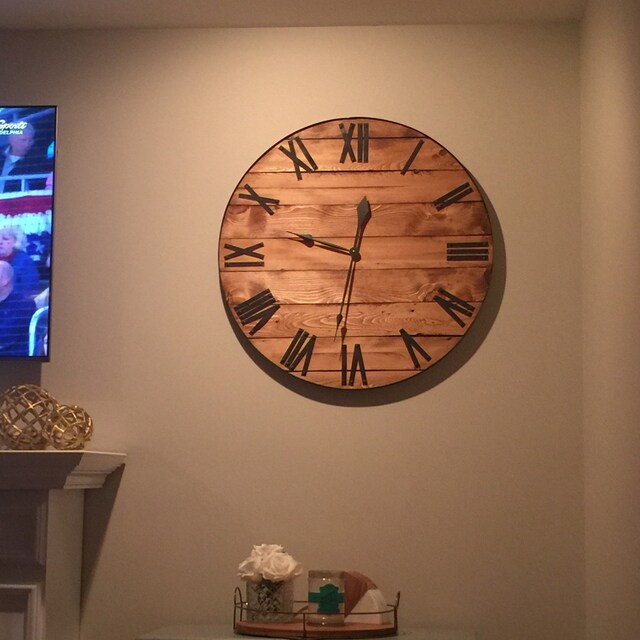 30"" Large Farmhouse Clock Etsy