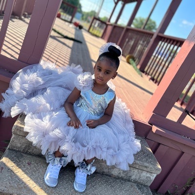 Angle Wings Girl Prom Gown Pink Baby 1st Birthday Outfit - Etsy