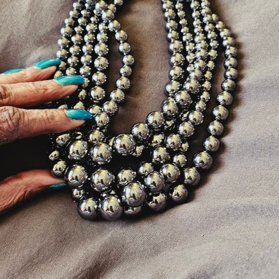 Chunky Chain Pearl Bib Necklace main image 1