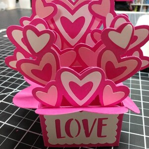 SVG Box Card Svg Card in a Box 3D SVG Love Valentine Heart Exploding ...