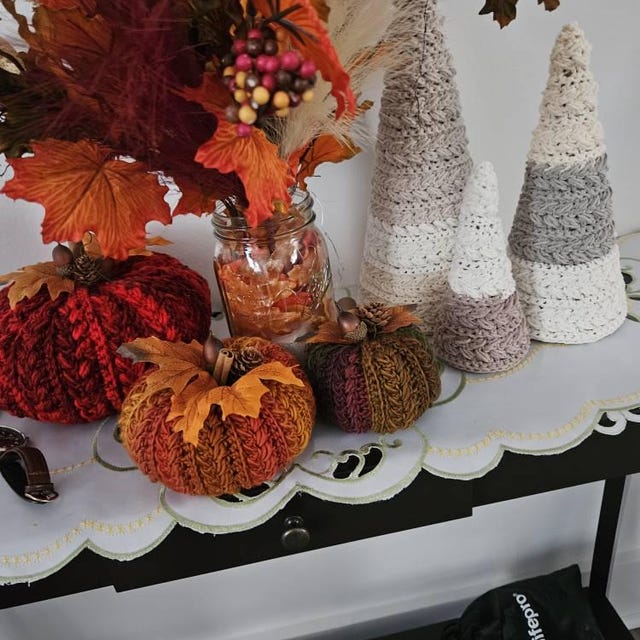 A customer's finished Wheat Stitch Tree Crochet Pattern + Video