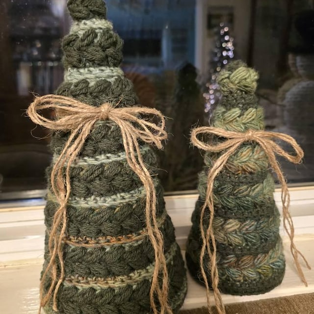 A customer's finished Wheat Stitch Tree Crochet Pattern + Video