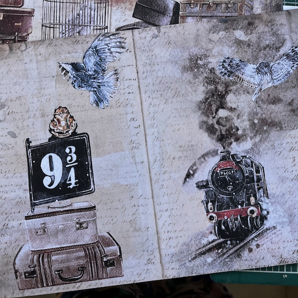 Wizards and Books Junk Journal Digital Kit Printable, Wizard Digital ...