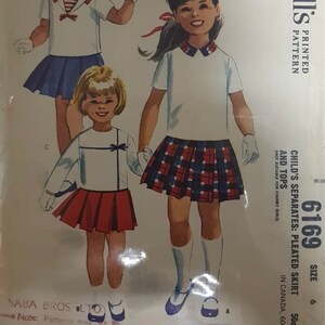 60s Butterick 9741 Girls' Full Skirt Dress With Bodice Inset Vintage ...