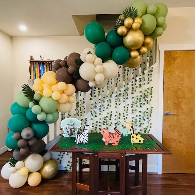 Jungle Safari DIY Balloon Garland Kit Wild One Arch Sage Green Taupe  Birthday Balloons Birthday Decor Baby Shower Balloons Green 