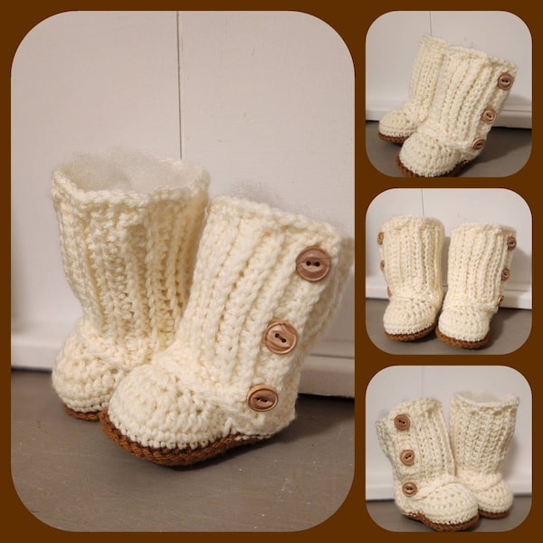 Crochet Pattern - Baby Wrap Boot - Boy - Girl - Instant Download - PDF ...