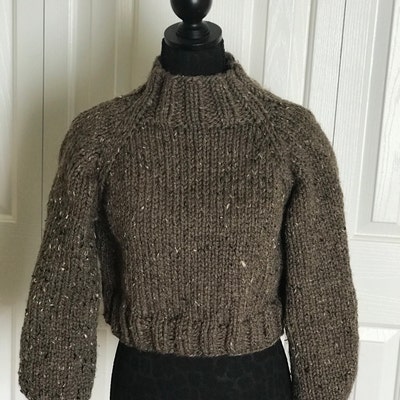Knitting Pattern: Sable Sweater, Chunky Knit, Lightweight, Turtleneck ...