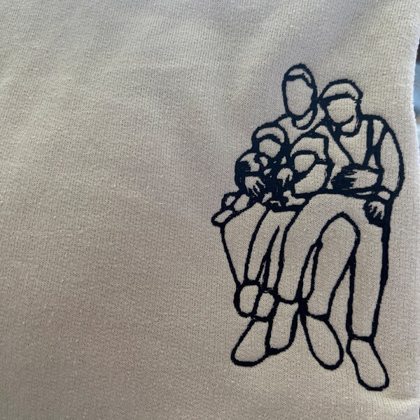 Family Matching Heart-shaped Balloon Sweatshirt
