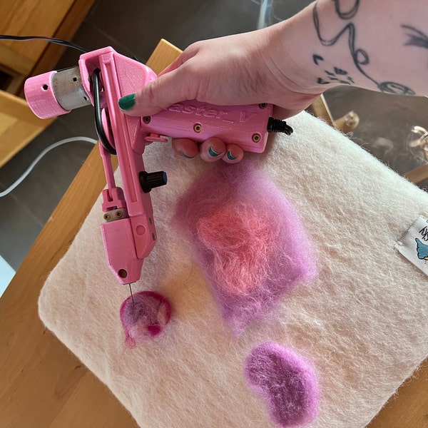 New Version Device Electric Felting Machine With 1 - 5 Needles Speed ...