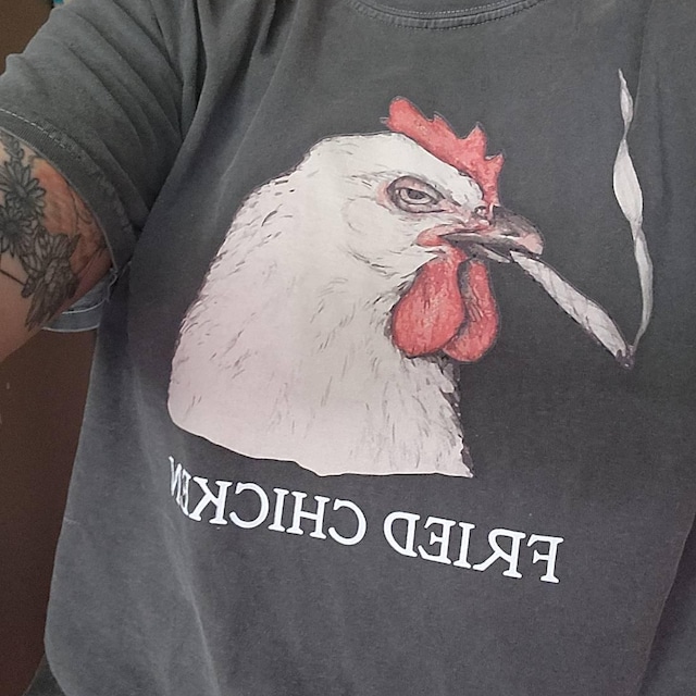 Group photo in joke shirts at a party