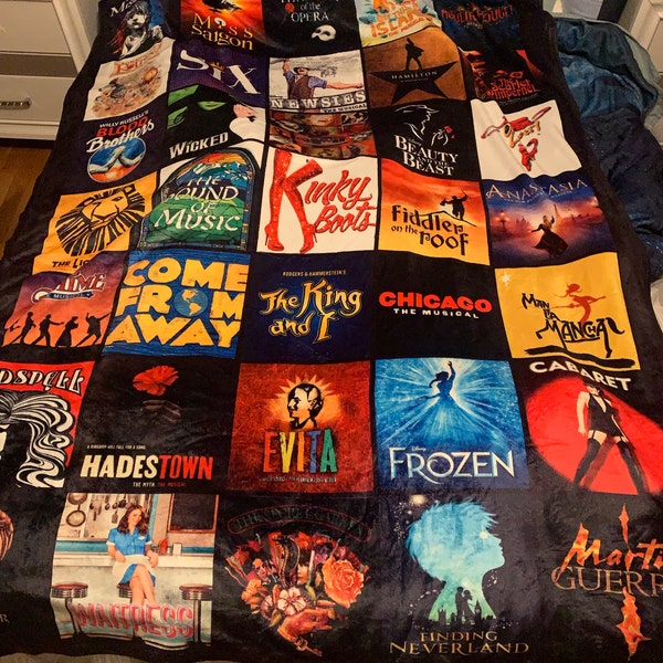 Musical Theatre Tribute Art- CUSTOM BROADWAY POSTER - 16 Shows Broadway ...