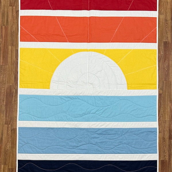 Easy Modern Quilt Pattern for Beginners - Rainbow Quilt Pattern - Quilt ...