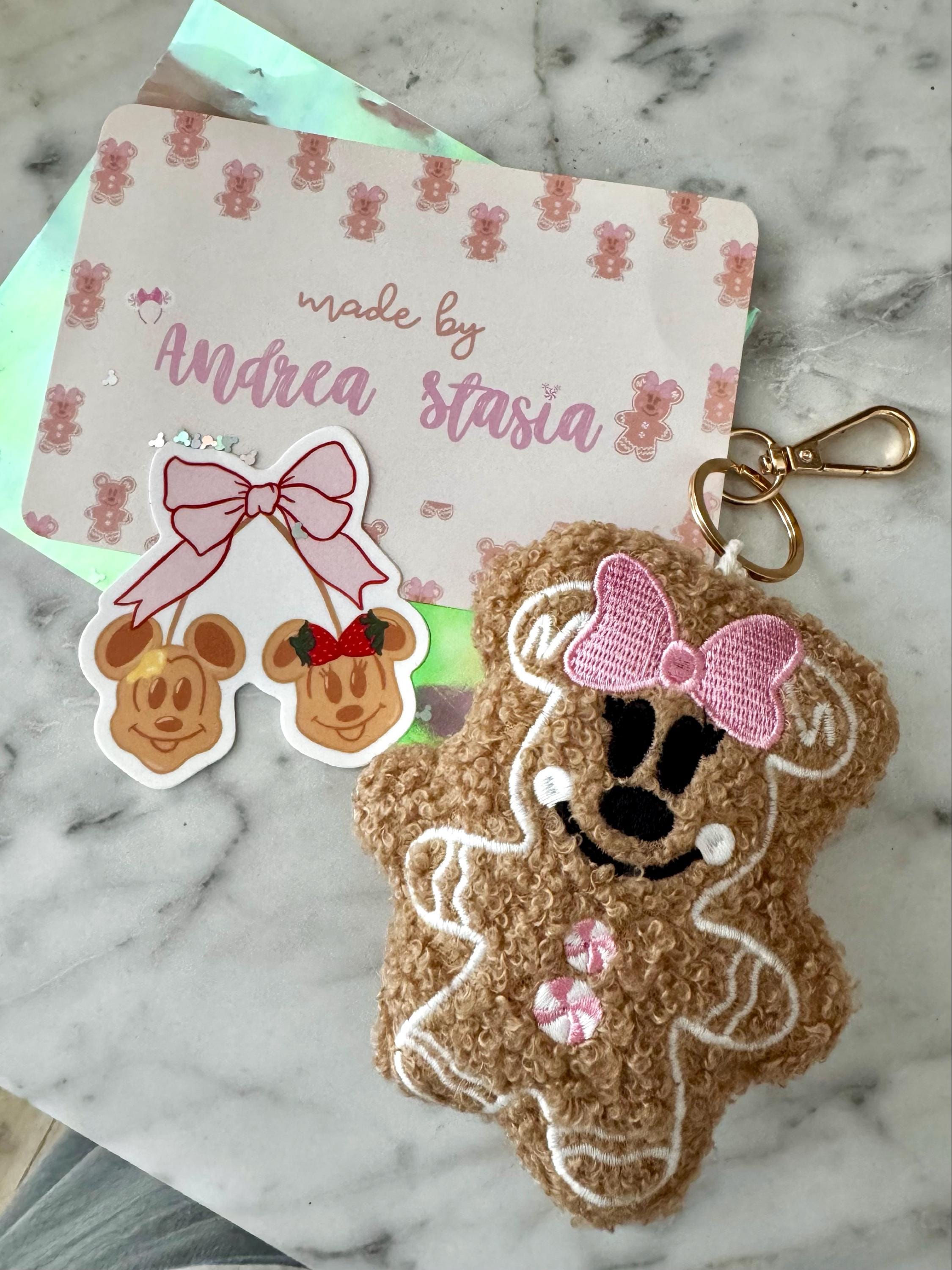 Pink gingy keychain - READY TO SHIP