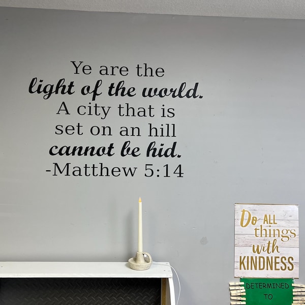 Custom Bible Verse Wall Decal: Personalized Scripture Vinyl Art - Etsy
