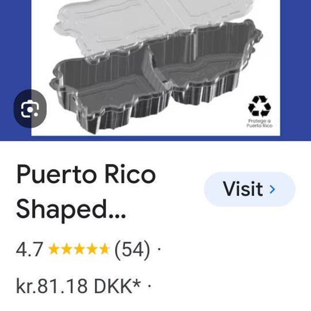 Puerto Rico Shaped Storage Container Bandeja Boricua GREAT for Arroz 