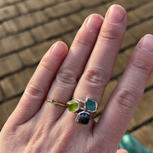Customer photo from lykkedyret1, Raw Crystal Ring Mystery Box! 3 Ring Set