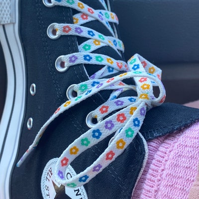 Flower Shoe Laces With Flower Charms - Etsy
