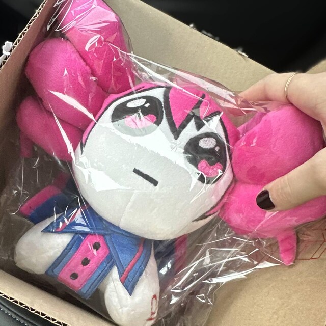 YIPPEEかさねテト。 重音テト。うーん。ぬいぐるみ。サイズ 9 インチ