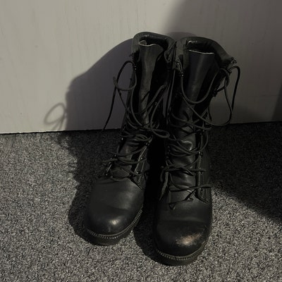 Vintage Leather Tony Lama Western Boots, Men's Size 9.5 Wide. Really