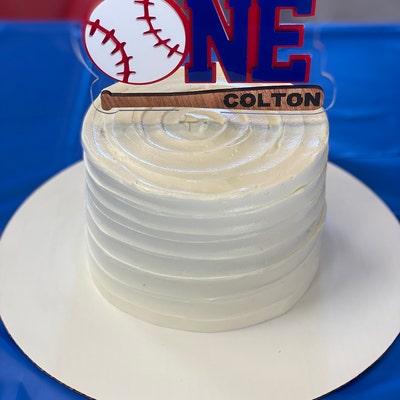 Baseball Cake Topper, First Birthday, Rookie Year, Personalized, Custom ...
