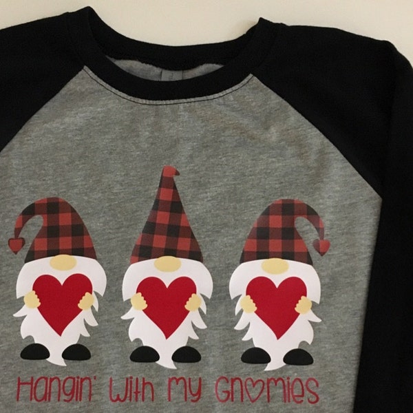 Three Gnomes Holding Hearts Svg, Valentine's Day Cut Files, Gnomes Svg ...