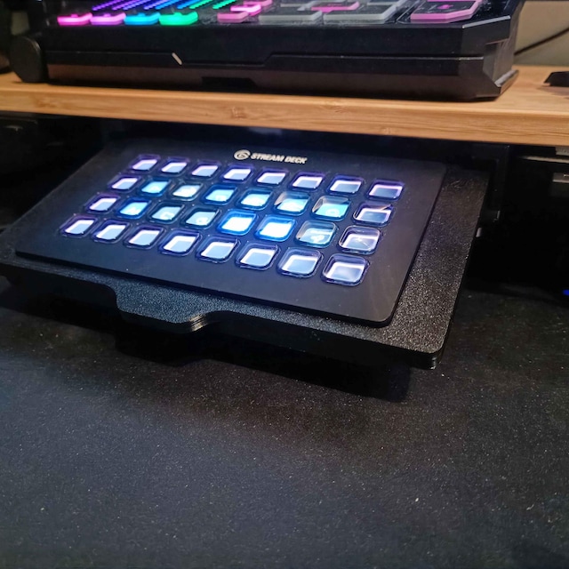 Stream Deck XL デスク下マウント Elgato用 | Stream Deck スライド