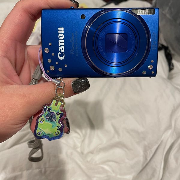 Geeble Jotchua Alienposting Glitter Acrylic Phone Charm - Etsy