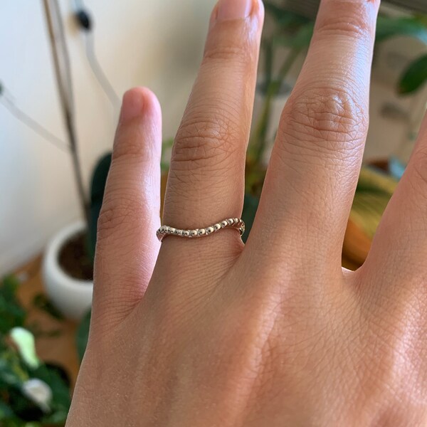 Opal Chain Ring, 14K Gold Genuine Australian Opal Ring, Gifts for Women ...