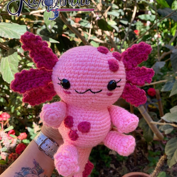 Alyx the Axolotl - Amigurumi Crochet Doll Pattern - Etsy