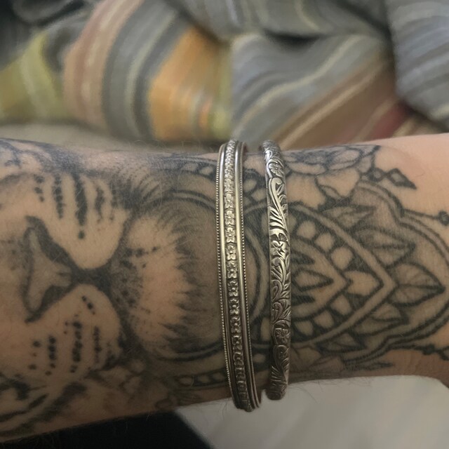Thin Cuff Bracelet, Sterling Silver CUFF Bracelet, Open