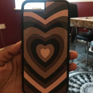 Wildflower Brown Heart Phone Case Wildflower IPhone Case Latte Love