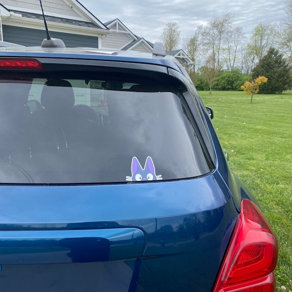 Jiji Cat Peeker - Vinyl Stickers / Car Decals / Multiple Sizes ...