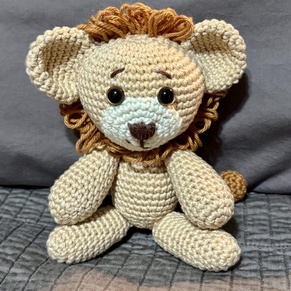 Small Lion Crochet Pattern , Amigurumi Mini Jungle Animal Crochet PDF ...