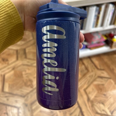 Personalized Kids Water Bottle With Straw, Back to School, 12 Oz Stainless Steel Custom Laser ...
