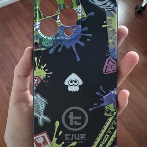 スプラトゥーン スマホケース スプラトゥーン風ファンアートバッジ