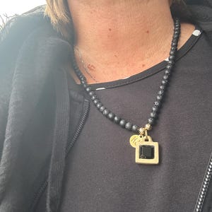 The “HIStory” Necklace (Handmade Replica) - Lava Stone Version