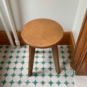 Petit tabouret en bois table dappoint à décor scandinave - Etsy France