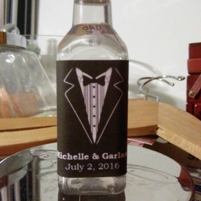 Custom Tuxedo Labels for Mini Liquor Bottles 10 - Etsy