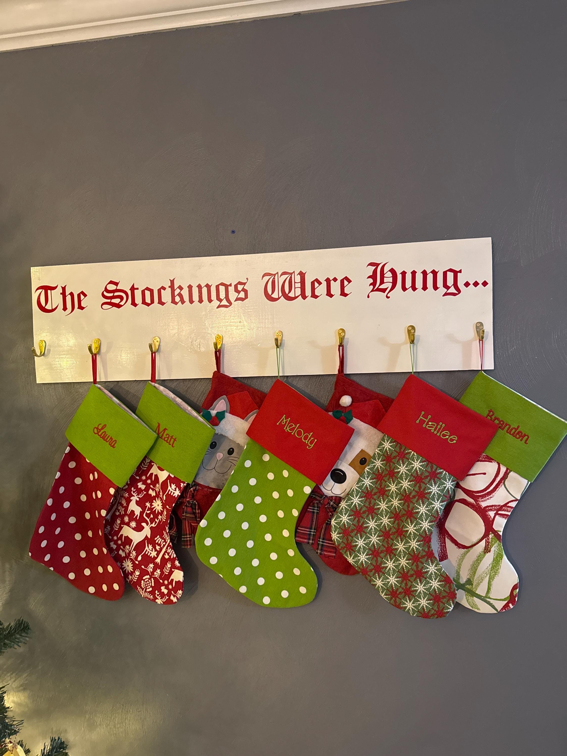 Christmas Stockings Personalized, Christmas Stockings Embroidered With Names, Personalized Stockings, Christmas Stocking For The Family