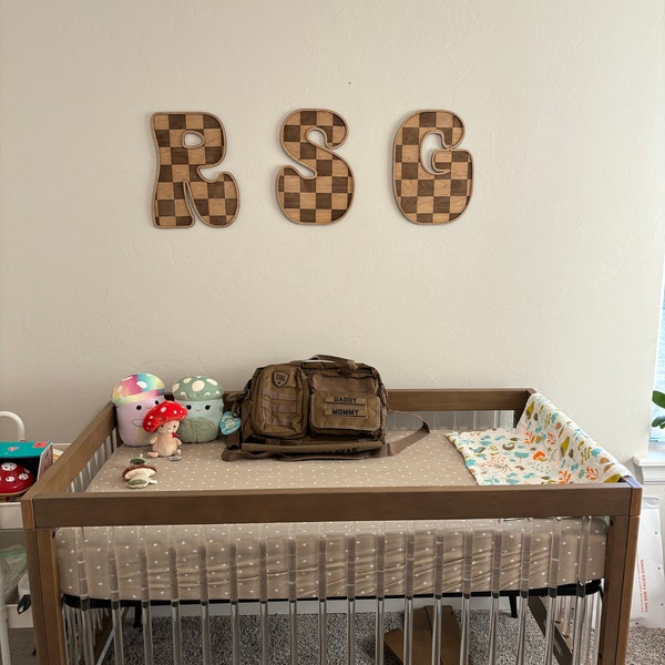 Retro Nursery Letters Boy or Girl Nursery Wall Art Retro Skater Boy ...