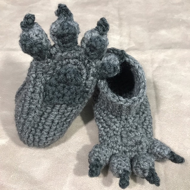 Crochet paw booties sale