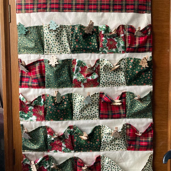 Wall Organizer PDF Sewing Pattern, DIY Advent Calendar, Baby Room ...