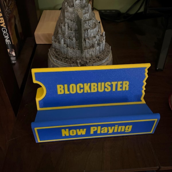 Blockbuster Media Display Stand | VHS Tape Holder | 90s Nostalgia Gift ...