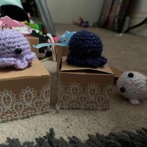 Little Tiny Cute Crochet Narwhales Stuffies Keychain Gift | Etsy UK