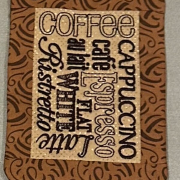 Coffee Mug Rug in the Hoop Machine Embroidery Design - Etsy