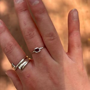 Customer photo from Skylar, Dainty Raw Ruby Ring in Yellow Gold