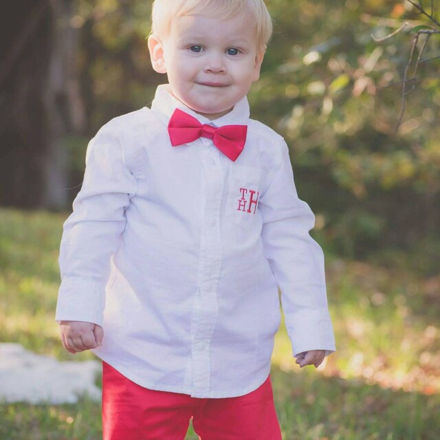 Boys Monogram Button Up Shirt - Ring Bearer or Wedding Guest Shirt for  Toddler or Baby Boys, Personalized Oxford Shirt for Easter
