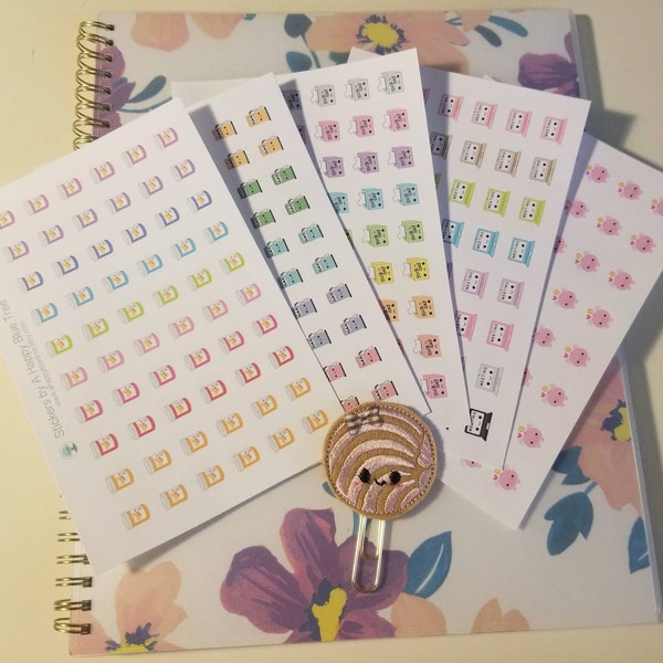 MINI Happy Piggy Bank Tracker Reminder Cute Kawaii Planner Stickers ...