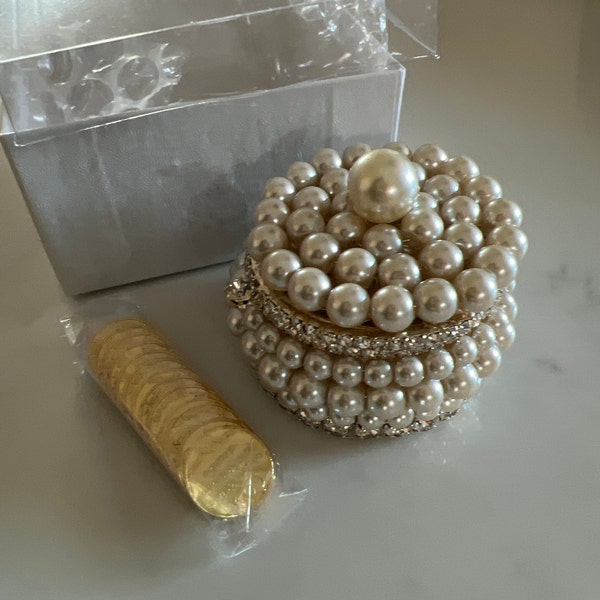 Arras Rings NEW!! Silver or Gold Wedding Arras With Pearls, Wedding Ring Box, Unity ...